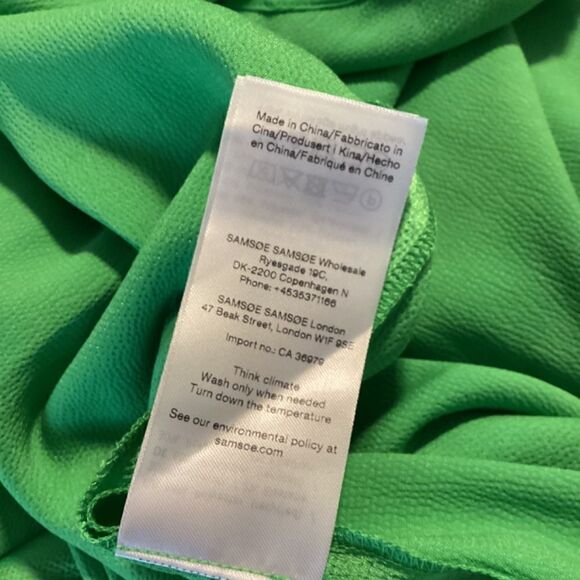 Samsoe and Samsoe Scilla Midi dress Vibrant green - Picture 15 of 16